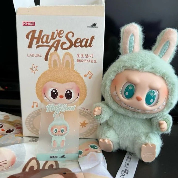 Labubu hace a seat Monster Keychain Blind Box and big into energy (Random Character) - 1 Piece